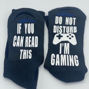 Youth Glow in the Dark gamer Hanes socks